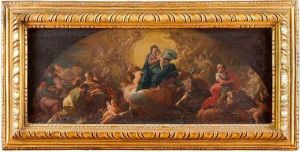 Il Paradiso, Madonna Con Bambino In Gloria Il Paradiso, Madonna Con Bambino In Gloria