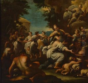 The Feast Of Diana by Corrado Giaquinto