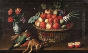 Nature Morte A La Corbeille De Fruits by Abiah Gibbens