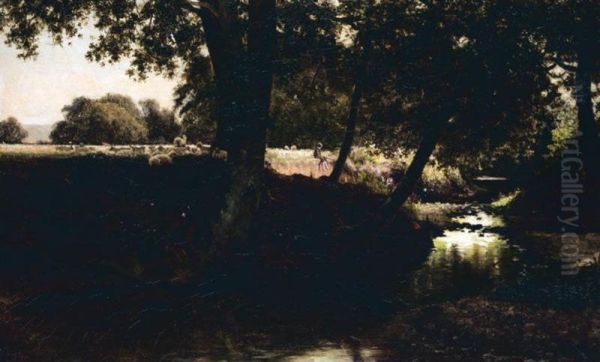 A Boy Fishing - view 1