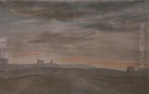 Paire De Paysages by Esprit Antoine Gibelin