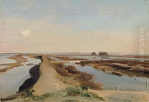The Salt Marshes by Jean-Baptiste-Adolphe Gibert