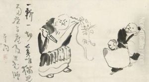 Nanquan Chopping The Kitten In Two by Sengai Gibon