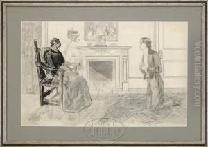 The Spinster's Revery by Charles Dana Gibson