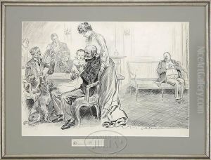 A Year Or Two Later-great Uncle Tag Makes A New Will by Charles Dana Gibson