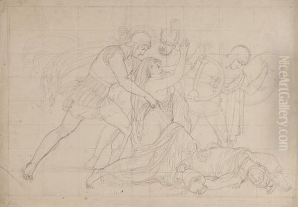 Study For Classical Battle Scene - view 1