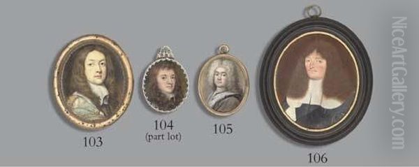 A Young Gentleman, In Armour, White Lawn Collar, Long Curling Light Brown Hair; Together With Rachel, Countess Of Middlesex (1613-1680), In Lace-bordered Off-the-shoulder Yellow Dress, Drop-pearl And Jewelled Pendant Fastened At Corsage, Pearl Necklace, H - view 1