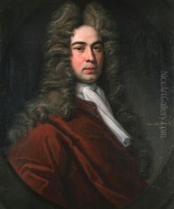 Portrait Of Bernard Hutchings Esq, Bustlength by Thomas Gibson