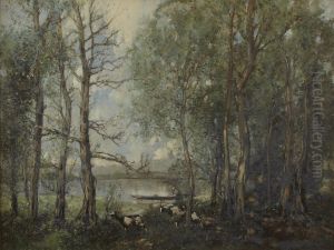 Le Loir Pres Lavardin by William Alfred Gibson