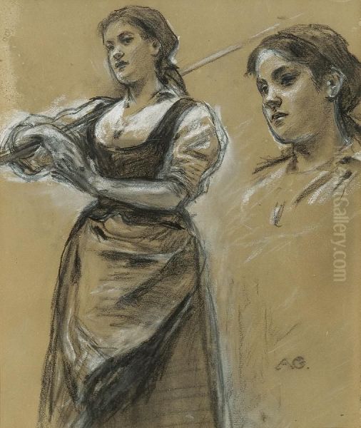 Sketches For Angel Of The Lord - view 1