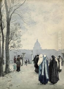 A Stroll In The Park by Aleksander Gierymski