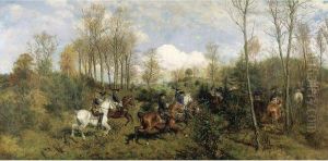 The Hunting Party by Maksymilian Gierymski
