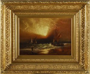 Sunset On The Coast by Charles Henry Gifford