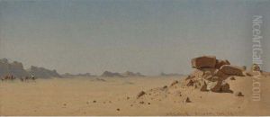The Desert At Assouan, Egypt by Sanford Robinson Gifford