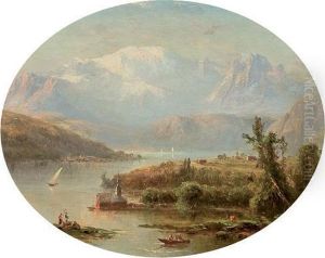 Lake Thun, The Jungfrau by Marie-Regis-Francois Gignoux