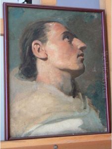 Etude D Un Profil Masculin. by Jean Francois Armand Felix Bernard