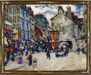 La Rue Mouffetard by Clarence Montfort Gihon