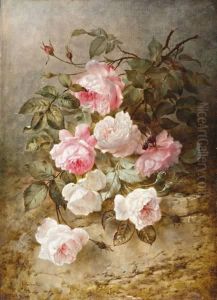 Roze Rozen by Joseph-Eugene Gilbault