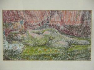 Reclining Nude by Victor-Gabriel Gilbert