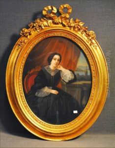 Portrait De Jeune Dame by Victor-Gabriel Gilbert