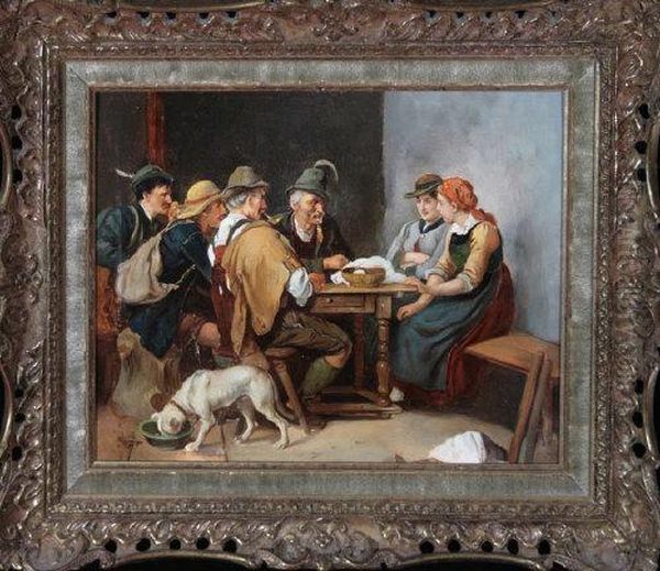 "a Captive Audience" - Tyrolean Interior" - view 1