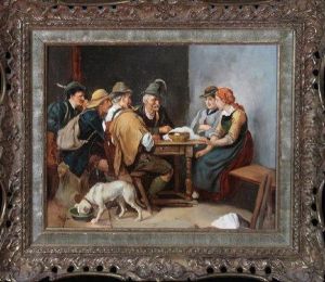 "a Captive Audience" - Tyrolean Interior"