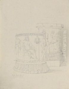 A Series Of 'grand Tour' Sketches Of Rome And Naples