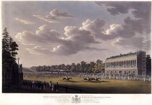This Plate Representing Priam Winning The Gold Cup by Joseph Francis Gilbert