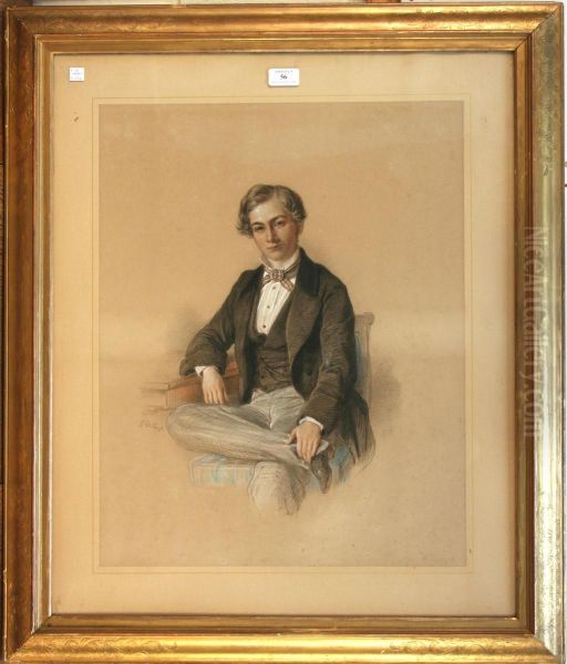 Portrait Of A Young Man Seated In A Chair - view 1