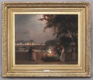 "marche Aux Fleurs Pont Neuf" by Victor-Gabriel Gilbert