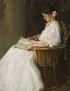 Young Girl Reading by William Wallace Gilchrist