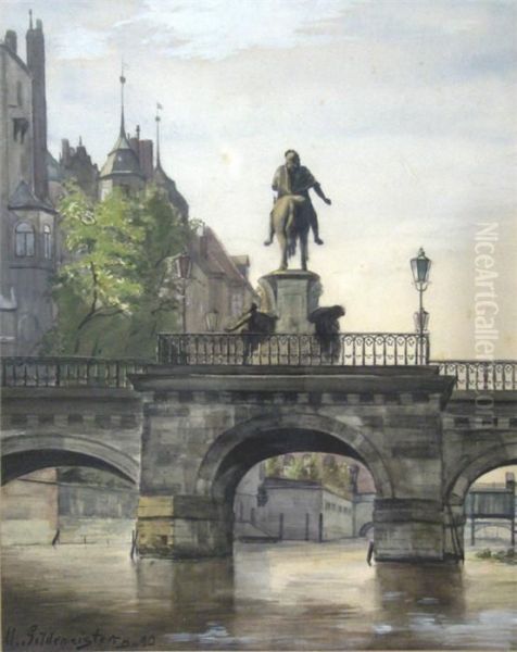Berlin-ansicht Mit Dem Reiterstandbild Des Grosen Kurfursten Zu Brandenburg - view 1