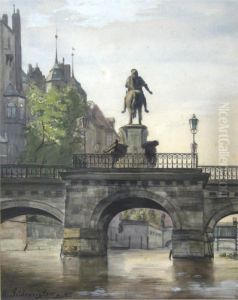 Berlin-ansicht Mit Dem Reiterstandbild Des Grosen Kurfursten Zu Brandenburg