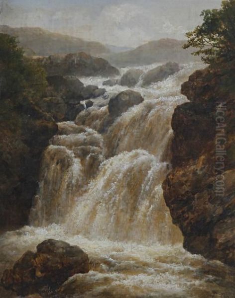 A Waterfall In Spate - view 1