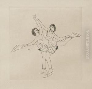 The Skaters by Eric Gill