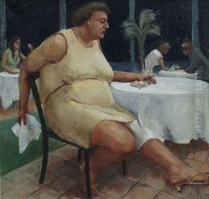 Seated Lady InRestaurant