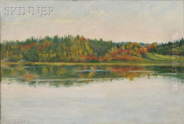 A Lakeview In Autumn - view 1