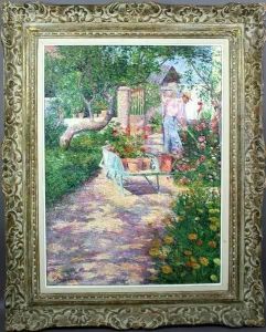 The Artist's Garden In Giverny by Mariquita Gill