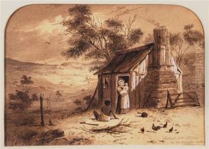 Shepherds Out Station Nr. Mt. Horrocks by Samuel Thomas Gill