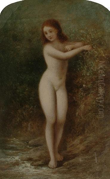 A Nude By A Stream - view 1