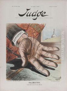 Palmistry From Judge Magazine by Bernhard Gillam