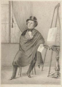 Giovane Poeta In Posa by Luigi Gillarduzzi