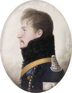 Portratt Av Svensk Officer by Jakob Axel Gillberg