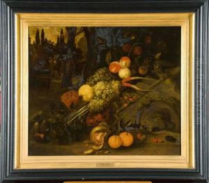 Nature Morte Aux Fruits by Jan Pauwel Ii Gillemans