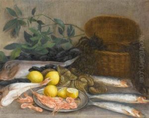 Still Life With Fish, 
Shrimps And Lemons