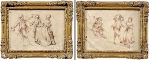 Danseurs Et Musiciens by Claude Gillot