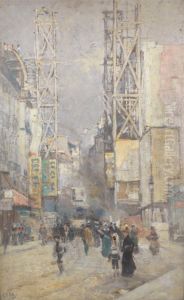 Rue De Paris by Eugne-Louis Gillot