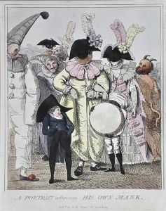 A Portrait Admiring His Own Mask by James Gillray