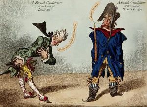 A French Gentleman Of The Court Of Louis Xiv, A French Gentleman Of The Court Of Egalite by James Gillray