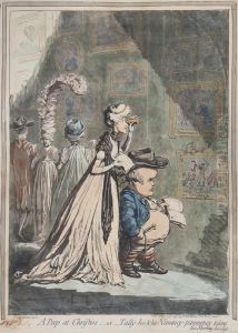 A Peep At Christies by James Gillray